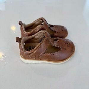 Stride Rite 360 Lacey Brown Leather Mary Jane Toddler Shoes